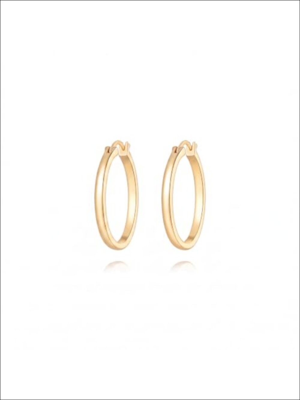 14K Gold Hoop Earrings Huggie Hoops Hypoallergenic Everyday Jewelry